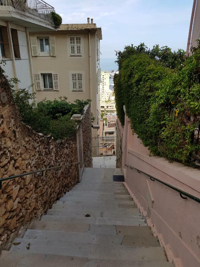 Plein Coeur De Monaco, A 300 Metres A Pied Du Port De Monaco, 4 Pieces Dans Des Escaliers Vue Mer Exceptionnelle Eksteriør bilde
